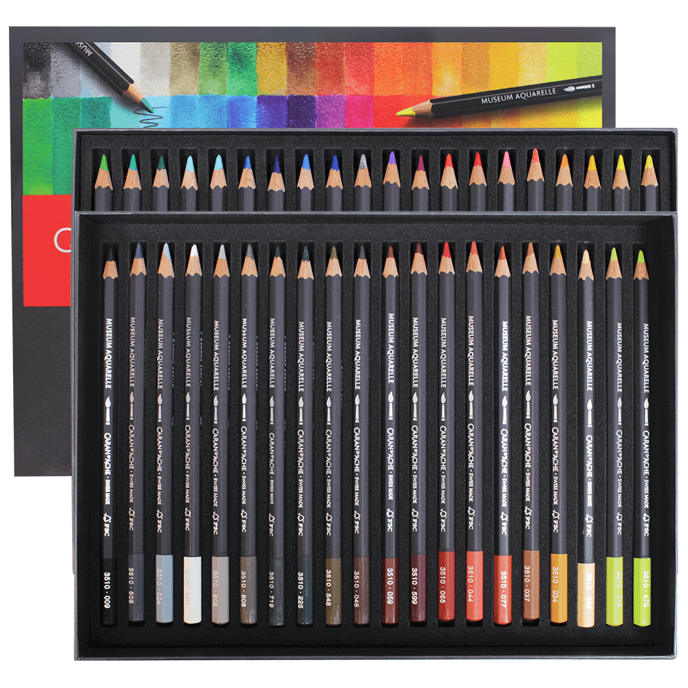 Lápis Aquarela Caran d'Ache Museum 40 Cores